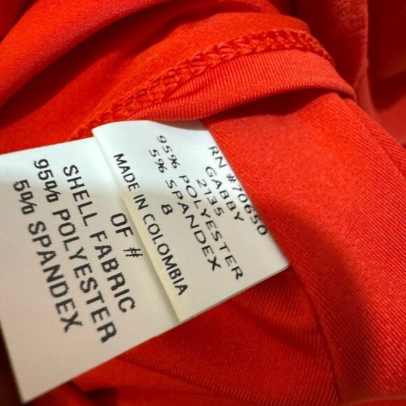 New Gabby Girls front knot detail  red  Dress size 7 - Picture 6 of 6